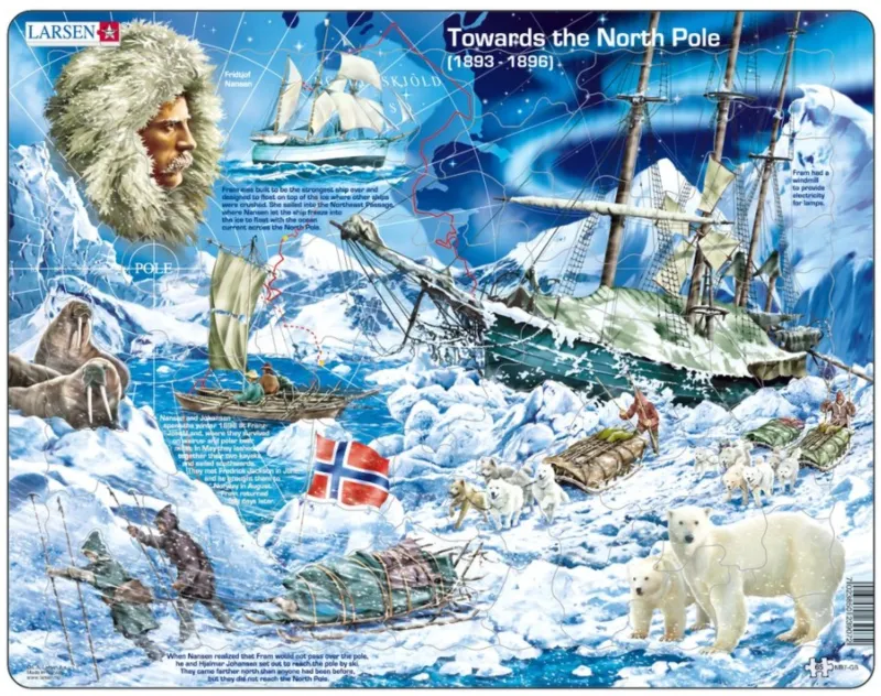 Rahmenpuzzle - Towards the North Pole (auf Englisch)