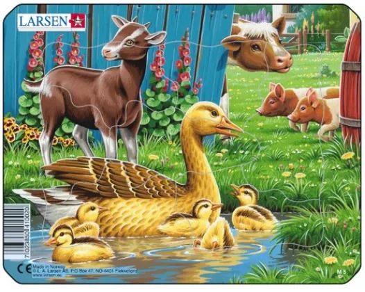 Rahmenpuzzle - Entenfamilie