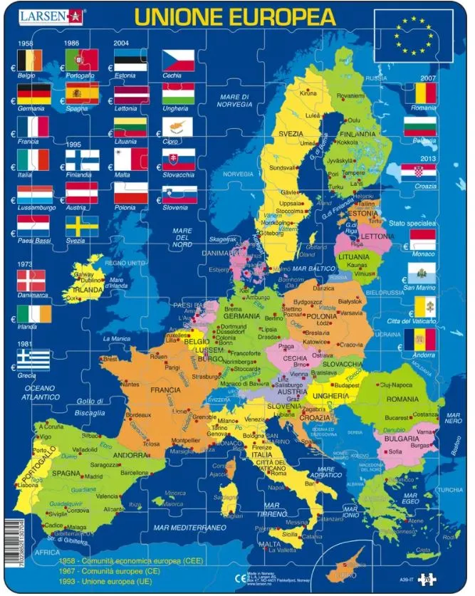 Rahmenpuzzle - European Union (Italian)