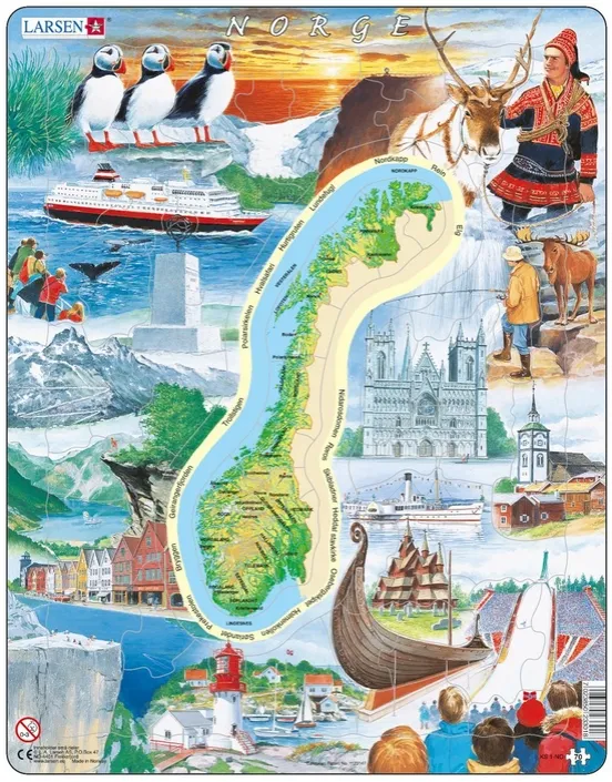 Rahmenpuzzle - Eine Reise durch Norwegen