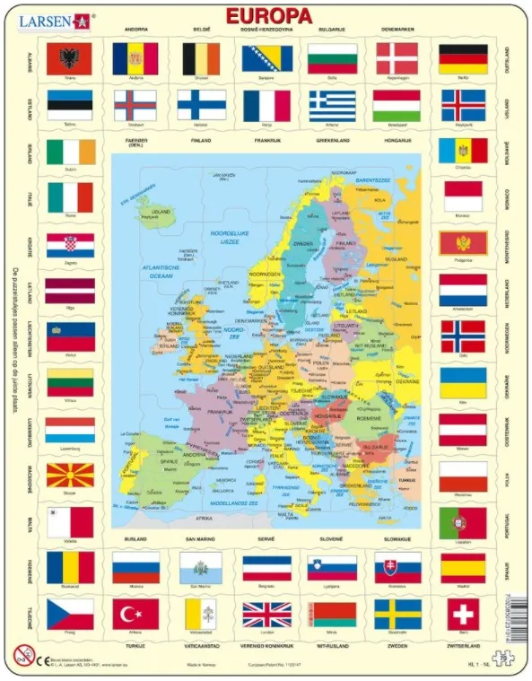 Rahmenpuzzle - Europa (Holländisch)