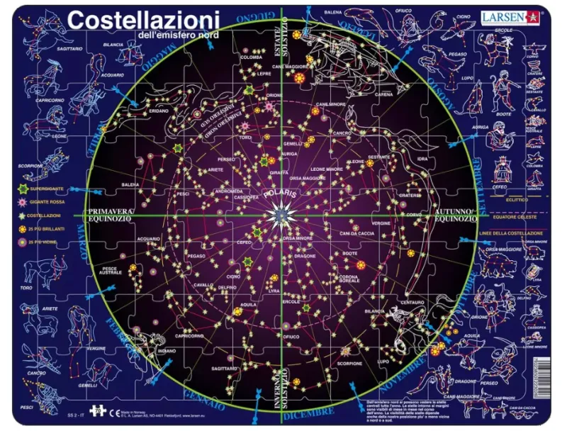 Rahmenpuzzle - Costellazioni (auf Italienisch)