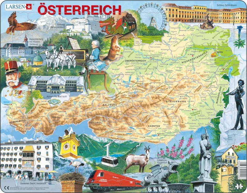 Rahmenpuzzle - Österreich