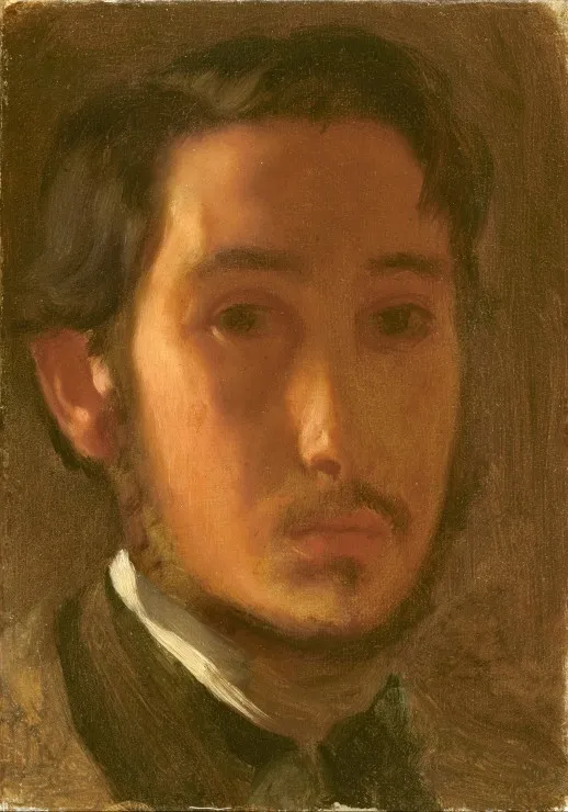 Edgar Degas: Self-Portrait with White Collar, 1857