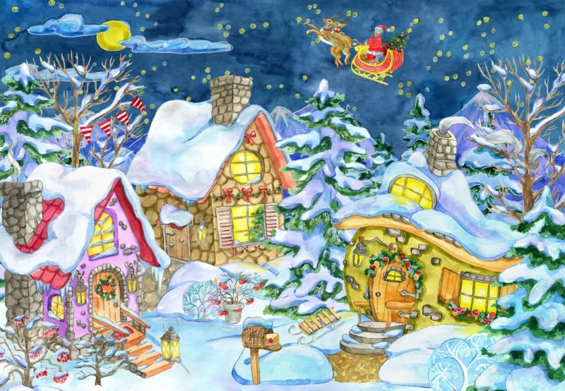 Der Weg des Weihnachtsmanns