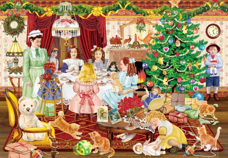 Weihnachtsteeparty für Mädchen