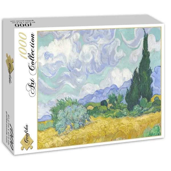 Van Gogh Vincent: Champ de Blé avec Cyprès, 1899