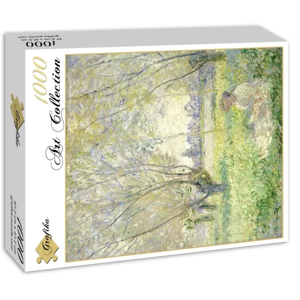 Claude Monet - Frau unter Weiden sitzend, 1880