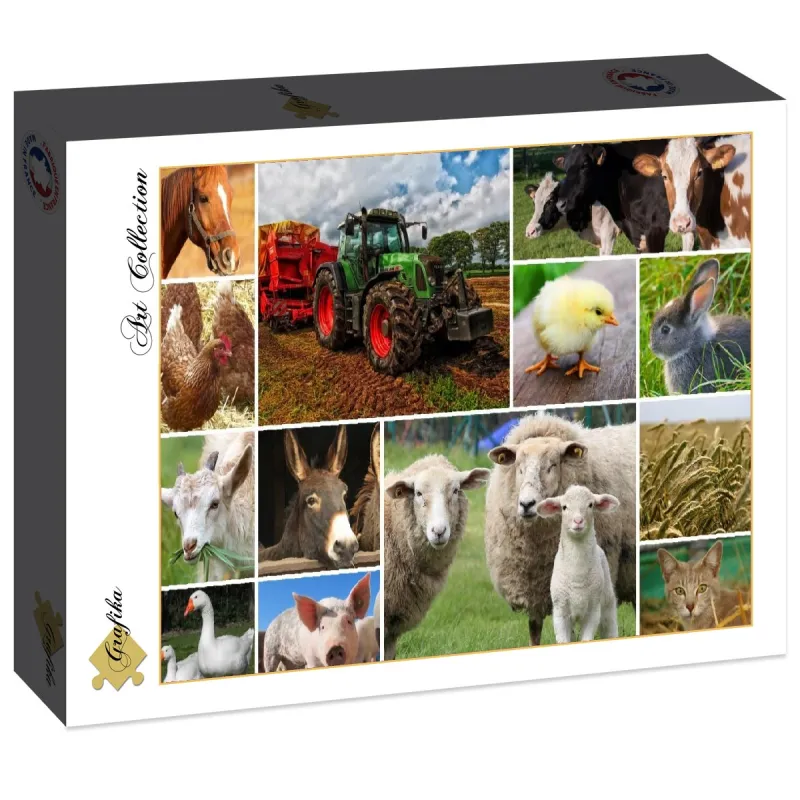 Collage - Bauernhoftiere