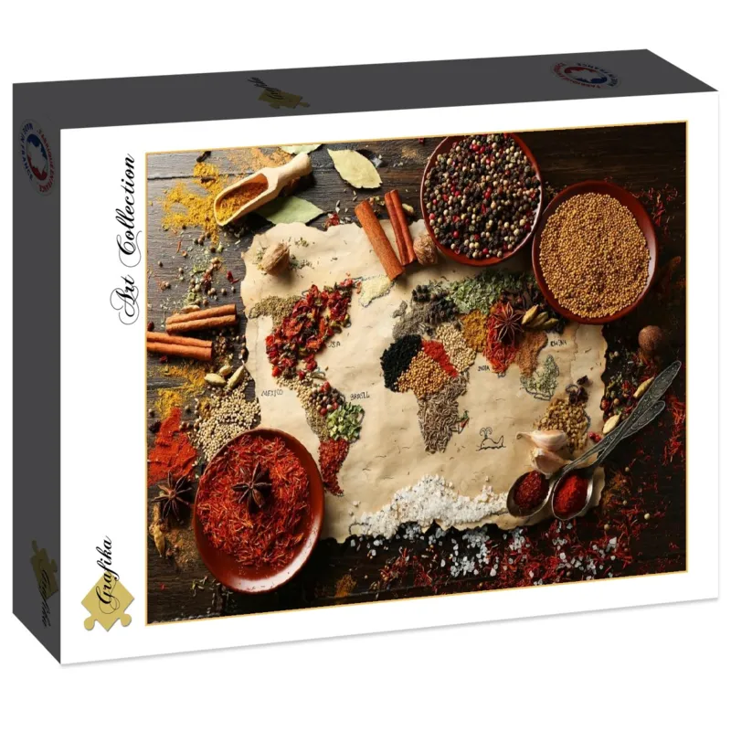 Weltkarte Mit Gewürzen