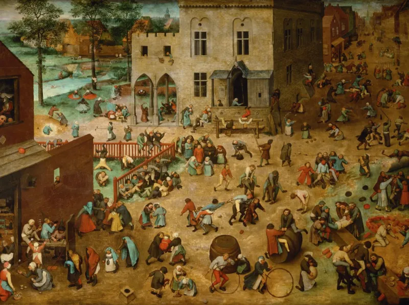 Brueghel Pieter: Die Kinderspiele, 1560