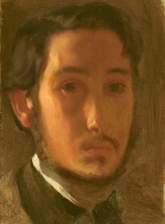 Edgar Degas: Self-Portrait with White Collar, 1857