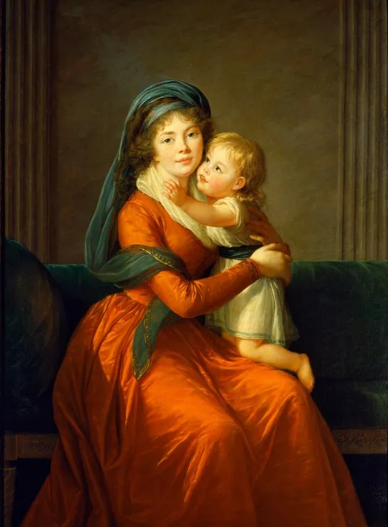 Louise-Élisabeth Vigee le Brun: Princess Alexandra Golitsyna and her son Piotr, 1794