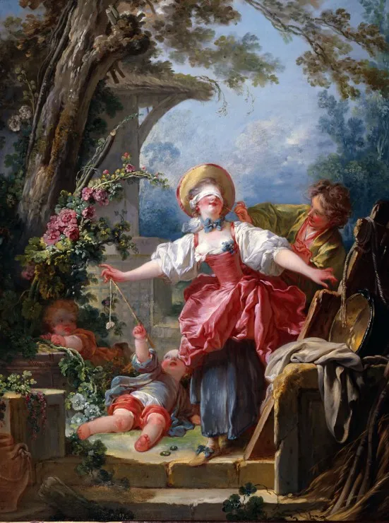 Jean-Honoré Fragonard: Le colin-maillard, 1750-1752