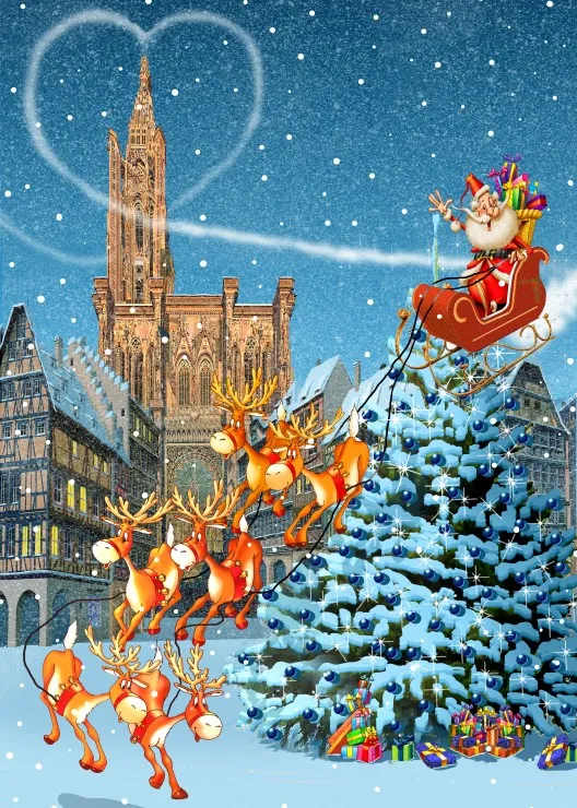 Straßburger Münster zu Weihnachten