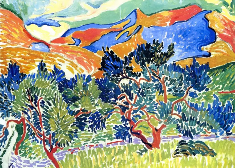 André Derain - Berge bei Collioure