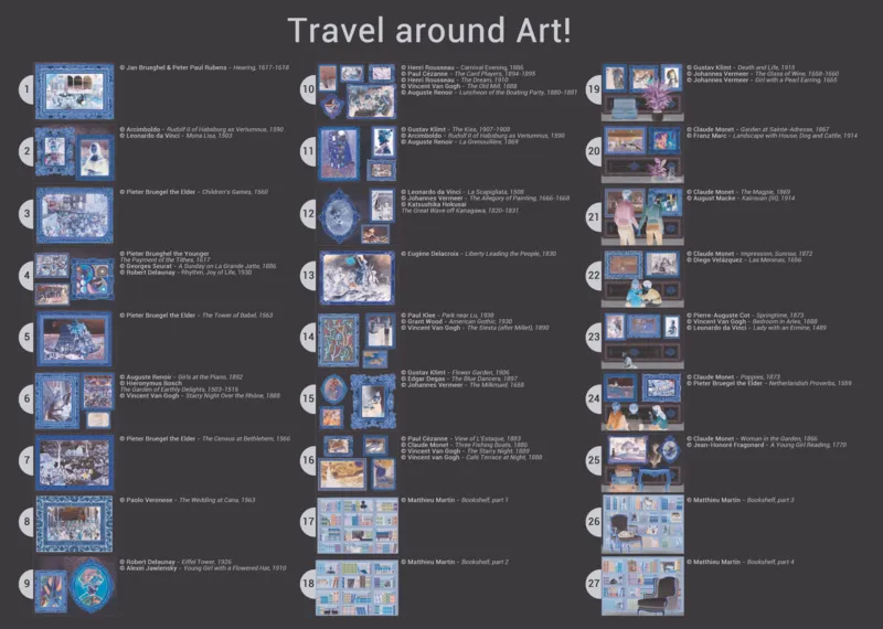 Größtes Puzzle der Welt - Travel around Art!