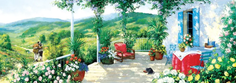 Panorama - Der Gast auf der Veranda