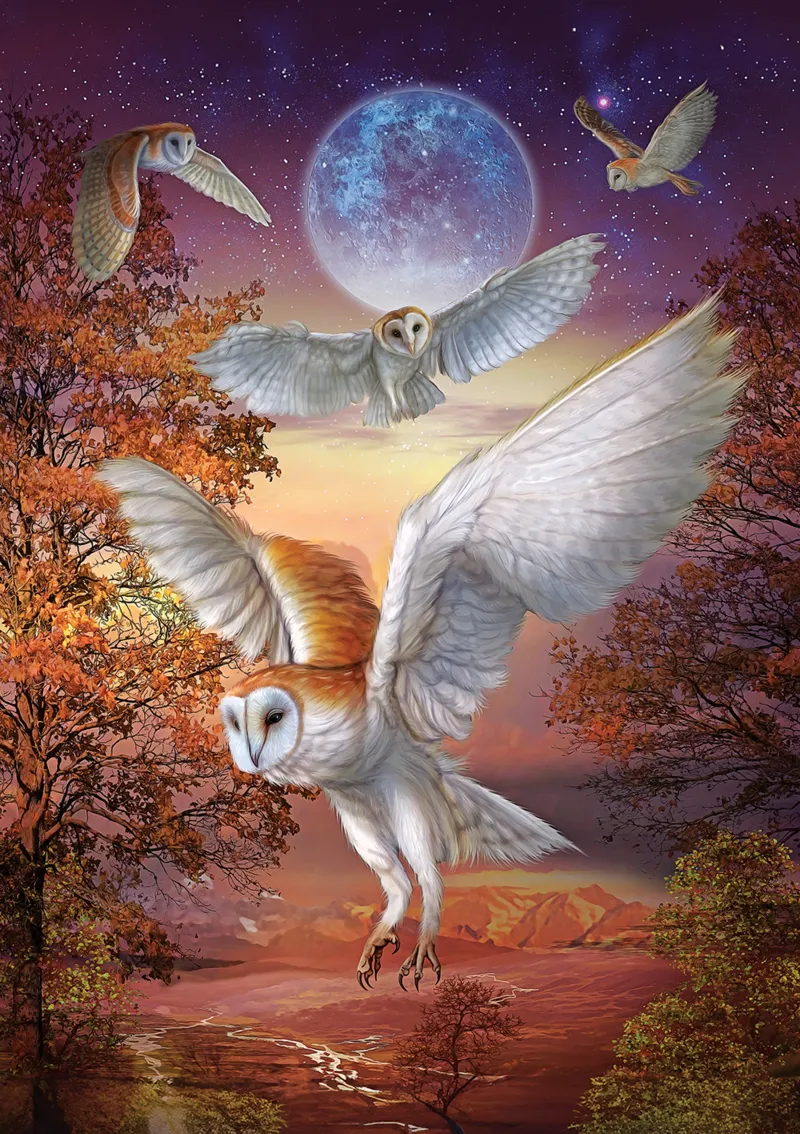 Moonlight Owls