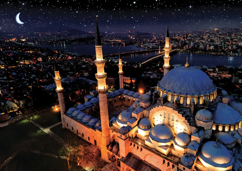 Puzzle Neon - Blaue Moschee