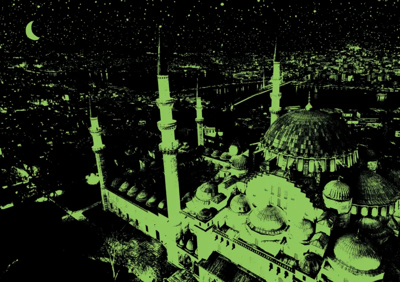 Puzzle Neon - Blaue Moschee