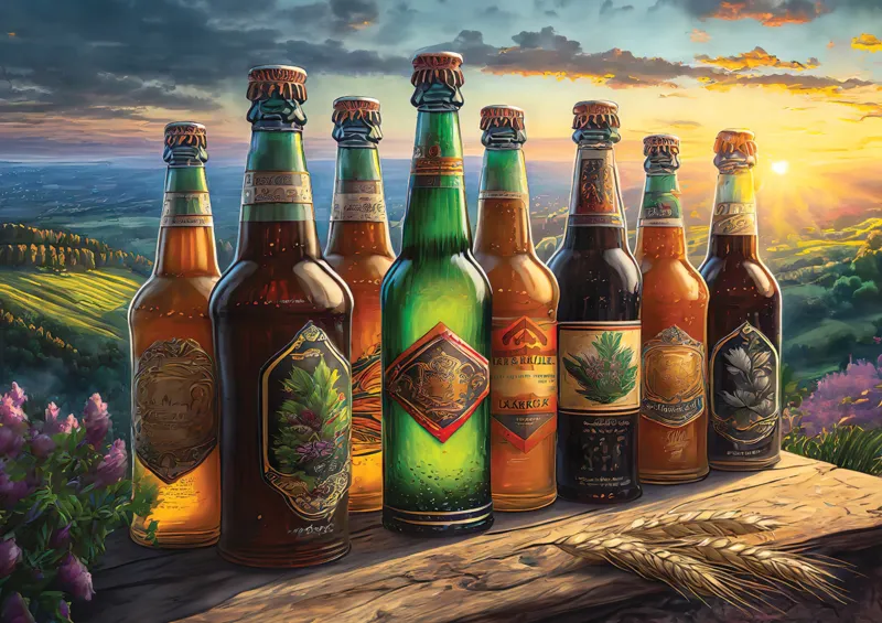 Bierflaschen-Nostalgie