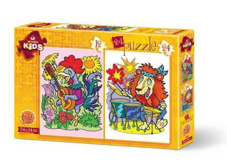 2 Puzzles - Musikalische Tiere