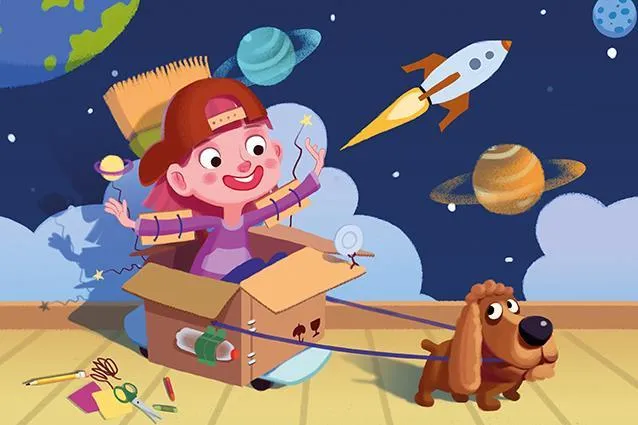 Wooden Puzzle - Tiny Astronaut