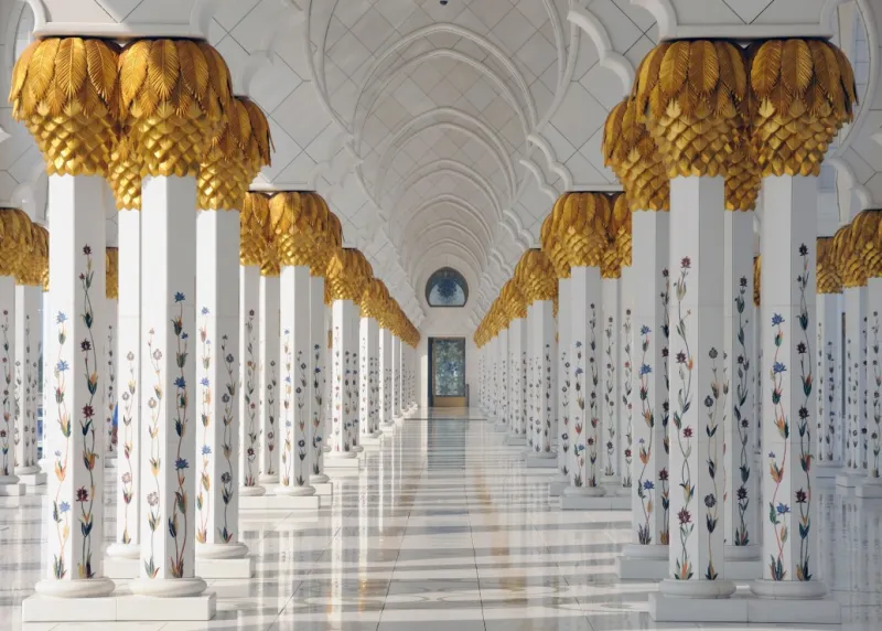 Magnetische Teile - Die Scheich-Zayid-Moschee, Abu Dhabi