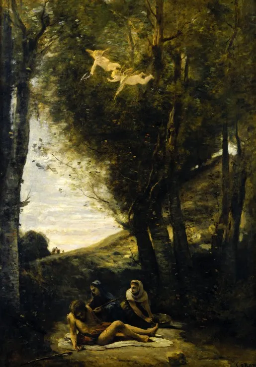 Jean-Baptiste-Camille Corot: Saint Sebastian Succored by the Holy Women, 1874