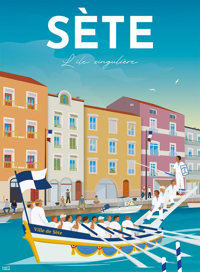 Französische Regionen - Sète - Louis L'Affiche
