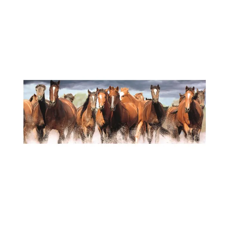 XXL Teile - Panorama-Puzzle - Horses in the Water
