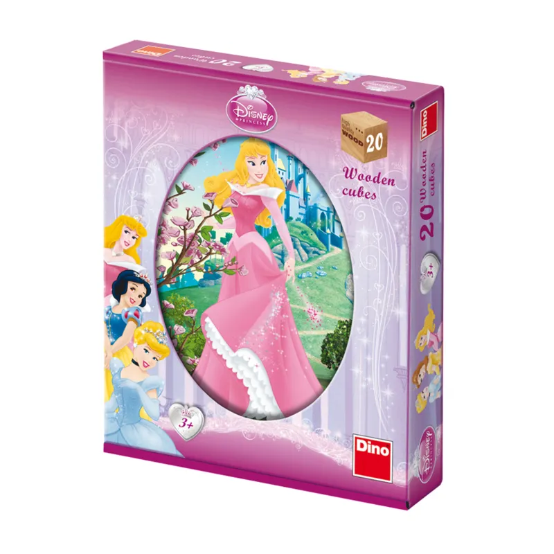 Holz Würfelpuzzle - Disney Princess
