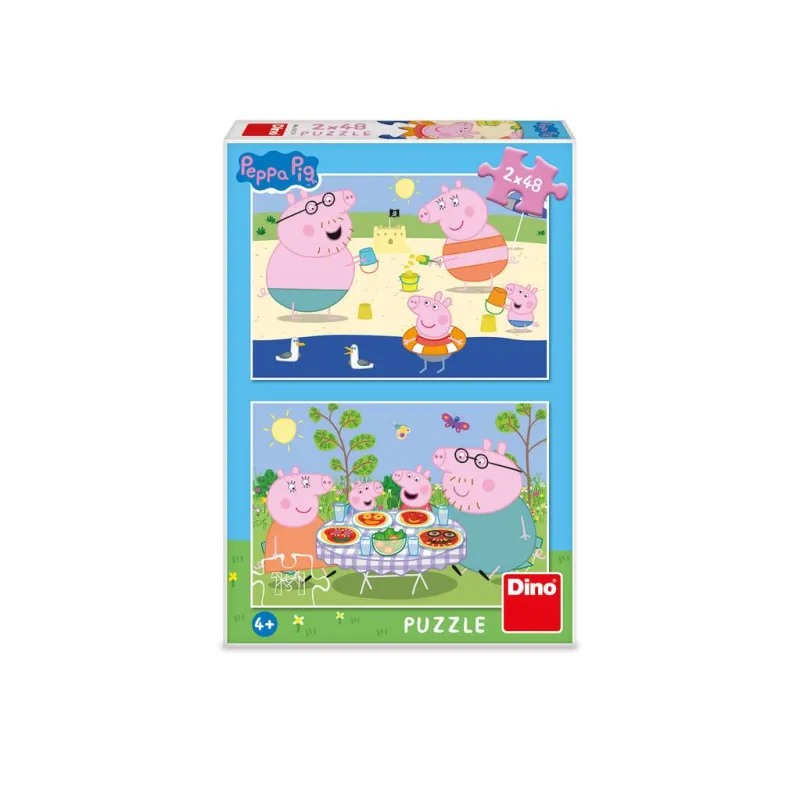 2 Puzzles - Peppa Wutz: Im Urlaub