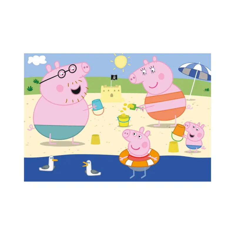 2 Puzzles - Peppa Wutz: Im Urlaub