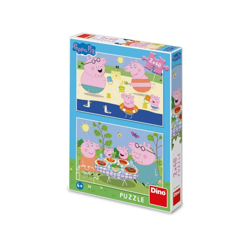 2 Puzzles - Peppa Wutz: Im Urlaub