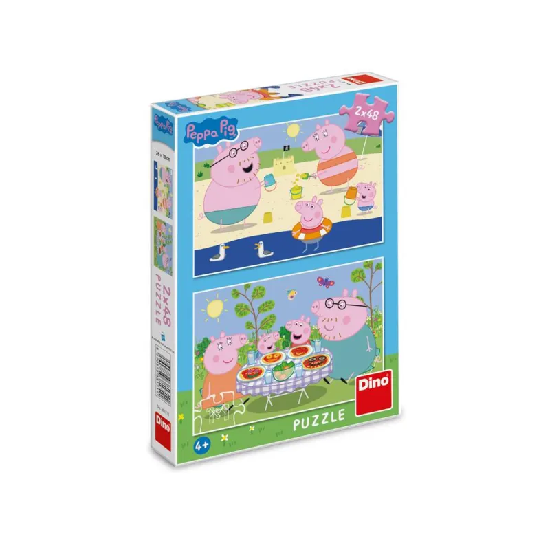 2 Puzzles - Peppa Wutz: Im Urlaub