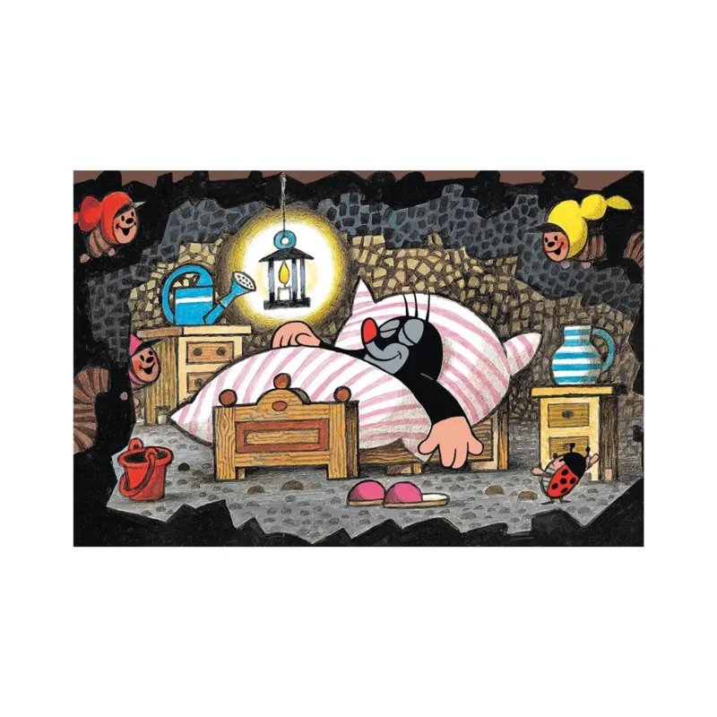 Mini-Puzzle - Der kleine Maulwurf : Im Bett