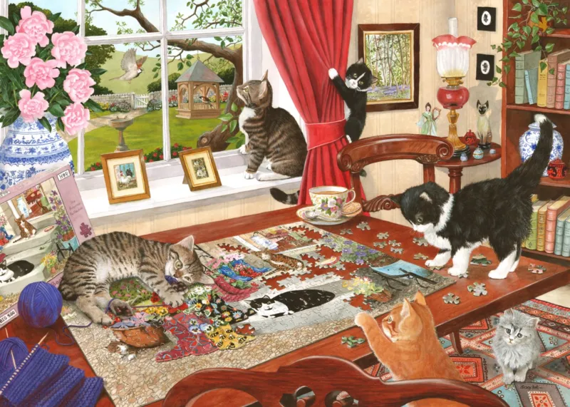 Puzzelnde Pfoten