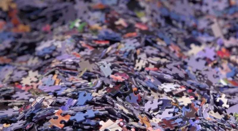 Mystery Puzzle ohne Box & ohne Bild - Beutel mit 500 XXL Teile