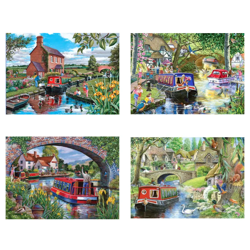 4 Puzzles - Auf dem Kanal