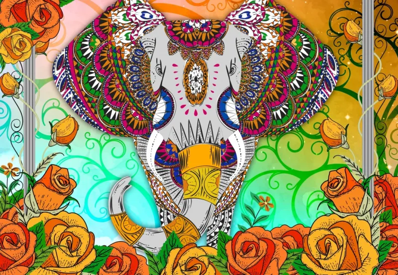 Colorful Elephant