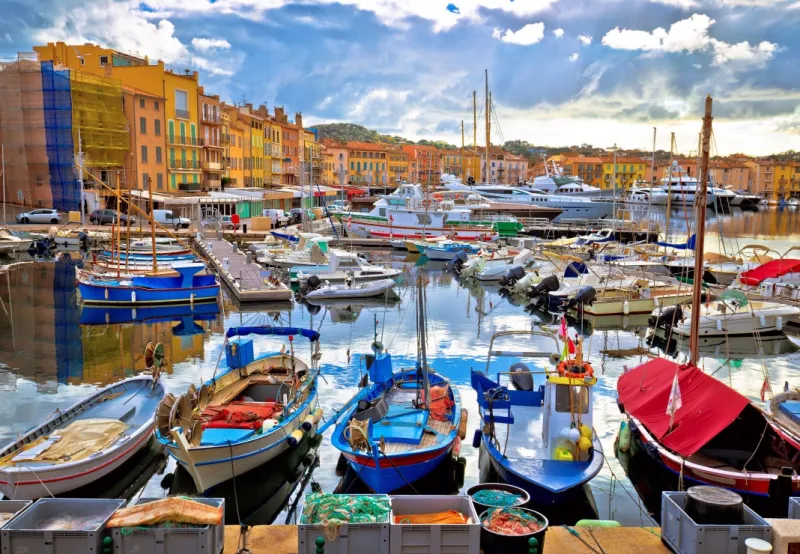 Der Bunte Hafen von Saint-Tropez