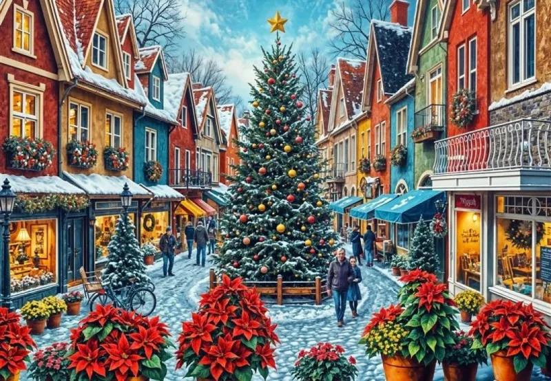 Christmas Town Square Shopping