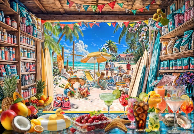 Blick auf den Strand