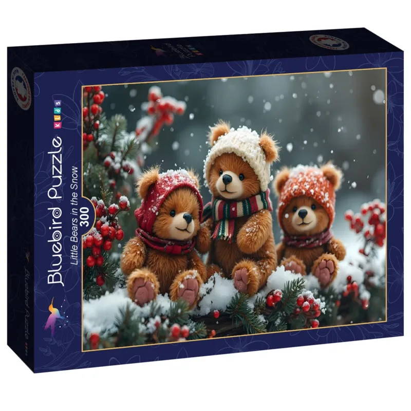 Kleine Bären im Schnee