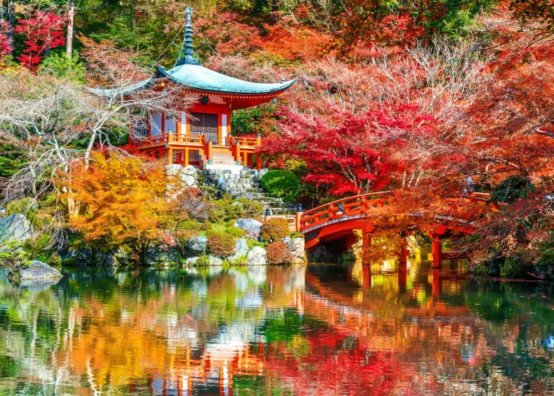 Temple Daigo-ji en Automne, Kyoto