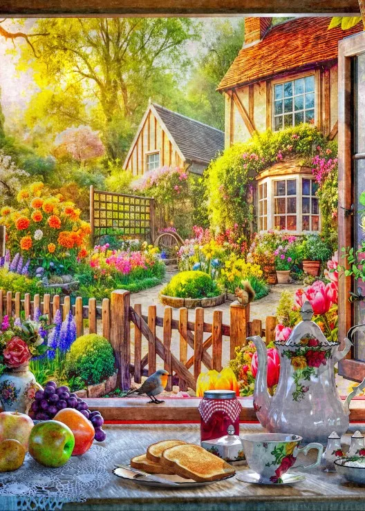 Ländliches Frühstück