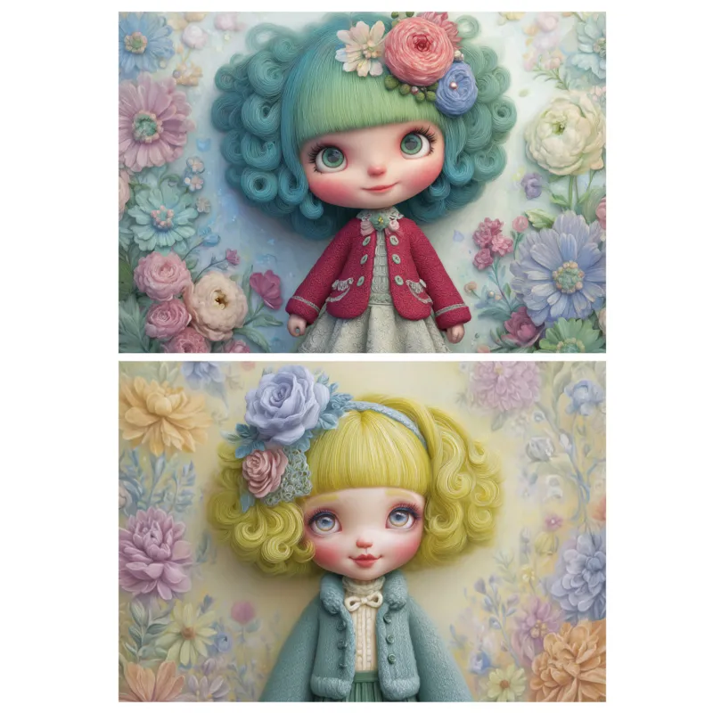 2 Puzzles - Flower Girls