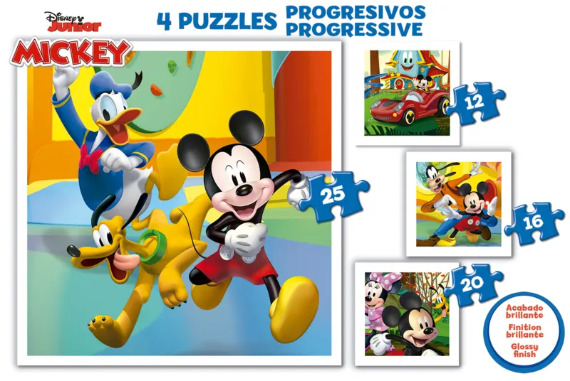 4 Puzzles - Mickey & Friends